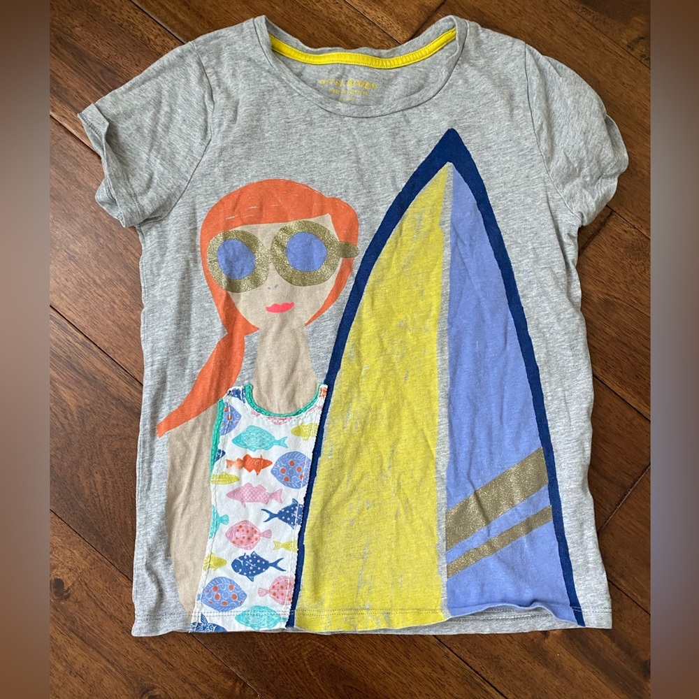 Mini Boden Tee girls size 9-10 y